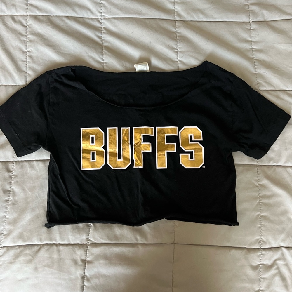 VS PINK CU Buffs Crop Top
